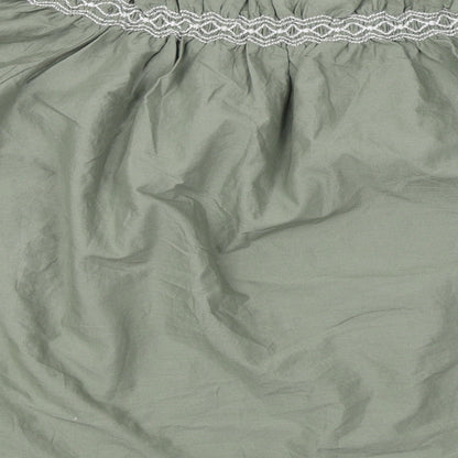 Marks & Spencer Womens Green Cotton Basic Blouse Size 10 Off the Shoulder