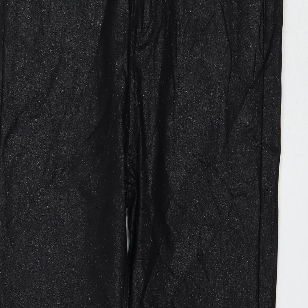 Marks and Spencer Womens Black Viscose Skinny Jeans Size 10 L28 in Regular Zip