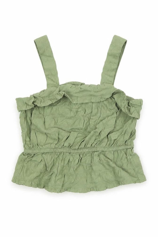 George Girls Green Viscose Camisole Tank Size 7-8 Years Square Neck Pullover