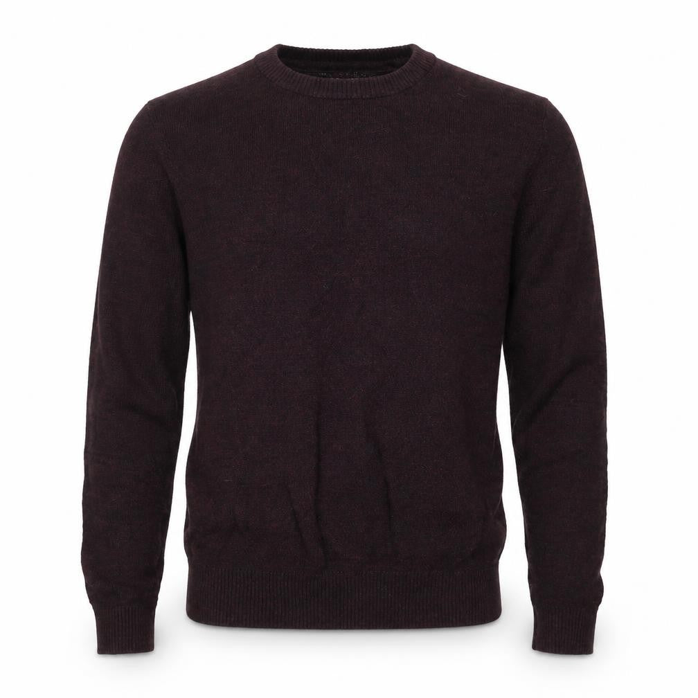 Linea Mens Purple Round Neck Cotton Pullover Jumper Size M