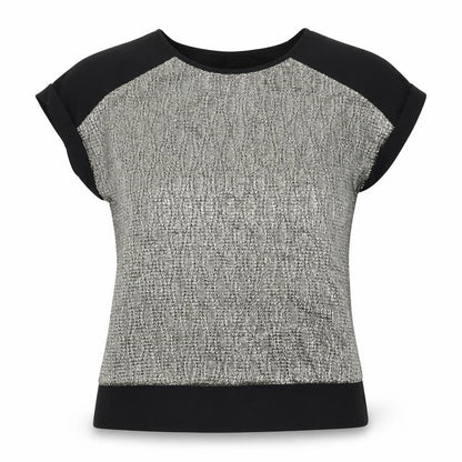 Oasis Womens Gold Polyester Basic Blouse Size XS Round Neck