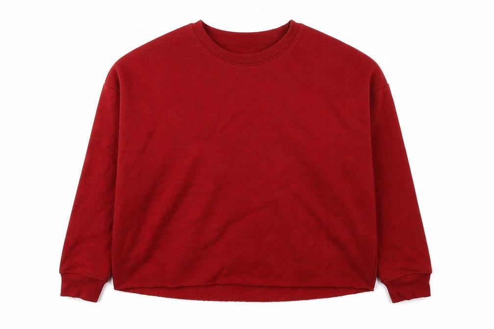 Primark Womens Red Polyester Pullover Sweatshirt Size 2XS Pullover - Cropped