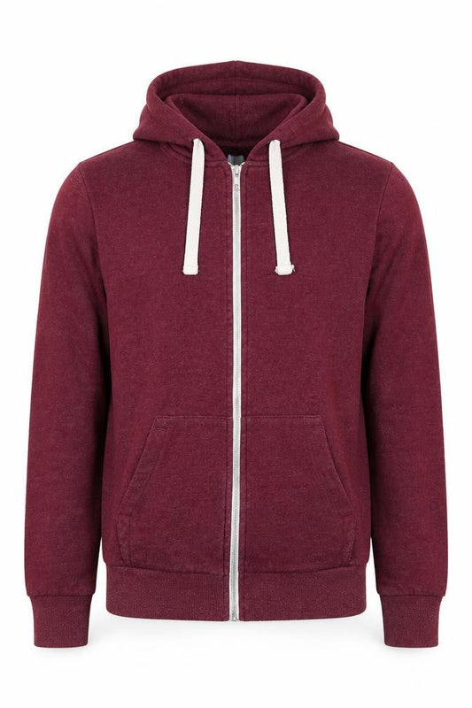 Divided by H&M Mens Red Cotton Full Zip Hoodie Size XS