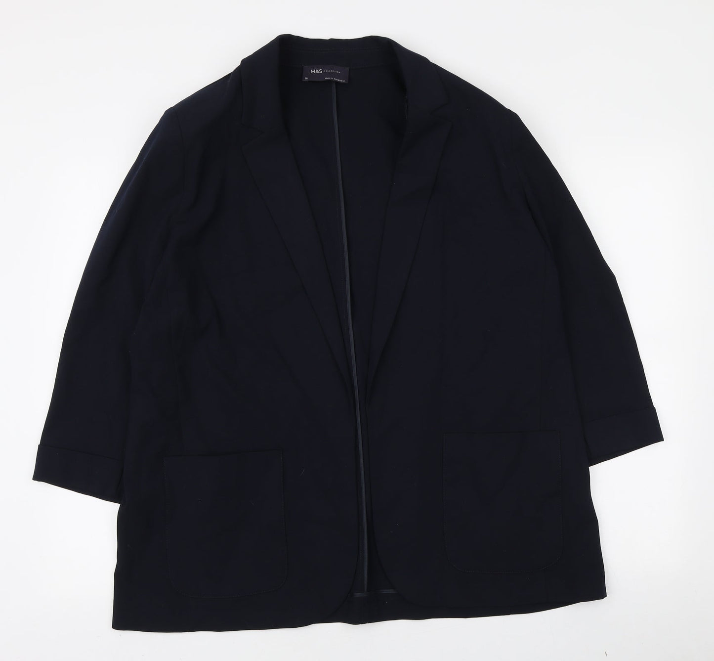 Marks and Spencer Womens Blue Jacket Blazer Size 18