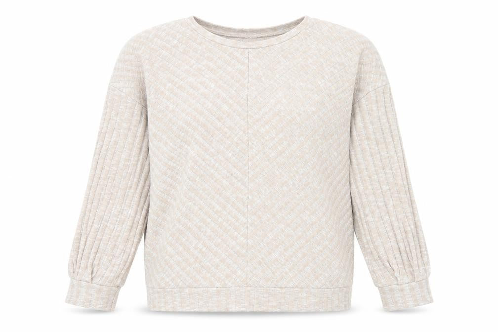 Peacocks Womens Beige Polyester Pullover Sweatshirt Size M Pullover