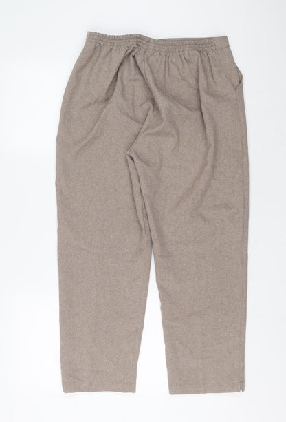 Preworn Womens Brown Carrot Trousers Size S L24 in Regular