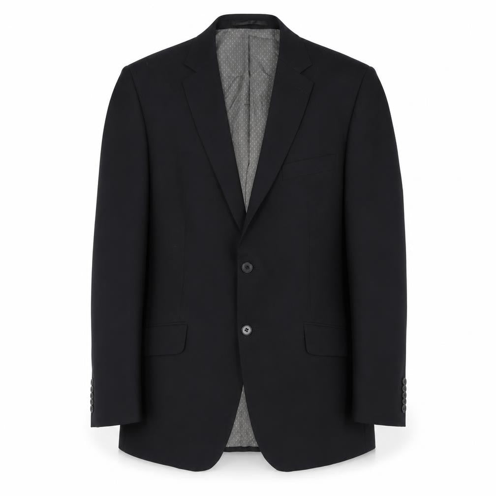 F&F Mens Black Polyester Jacket Suit Jacket Size 40