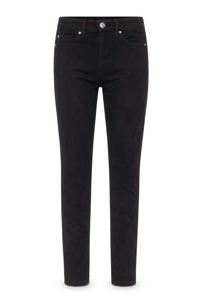 Marks & Spencer Womens Black Cotton Skinny Jeans Size 10 L30 in Regular Button