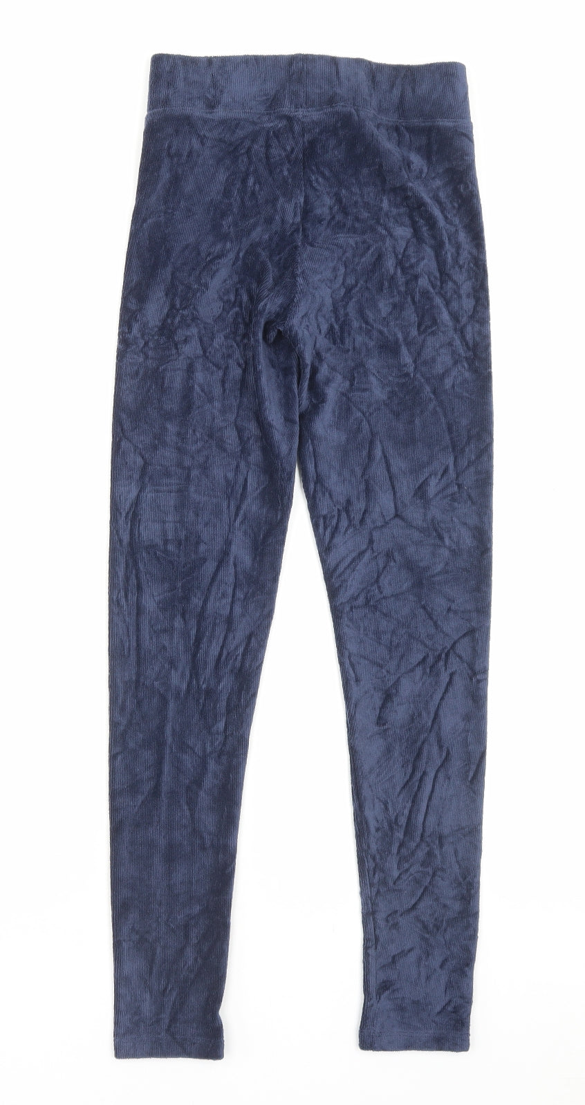 Marks and Spencer Womens Blue Cotton Capri Trousers Size 6 L26 in Regular