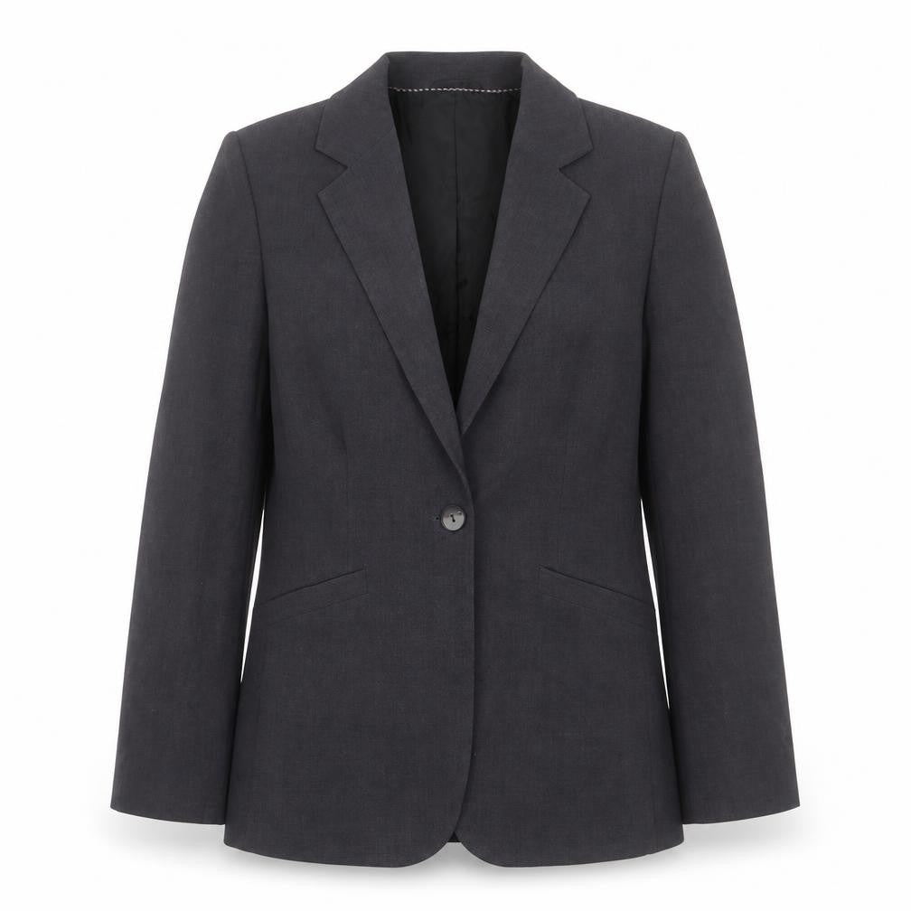 Per Una Womens Grey Jacket Blazer Size 10 Button