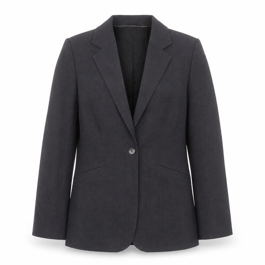 Per Una Womens Grey Jacket Blazer Size 10 Button