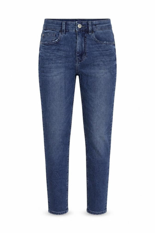 Marks & Spencer Womens Blue Cotton Skinny Jeans Size 6 L26 in Regular Zip