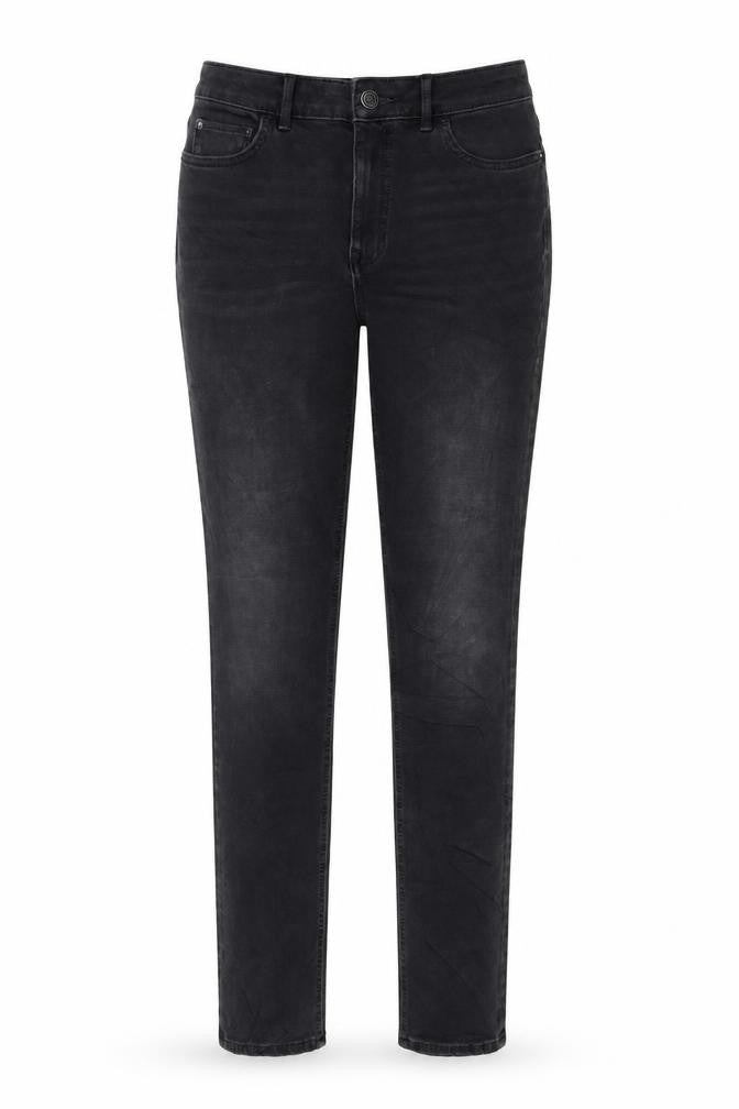 Marks & Spencer Womens Black Cotton Skinny Jeans Size 8 L30 in Regular Zip