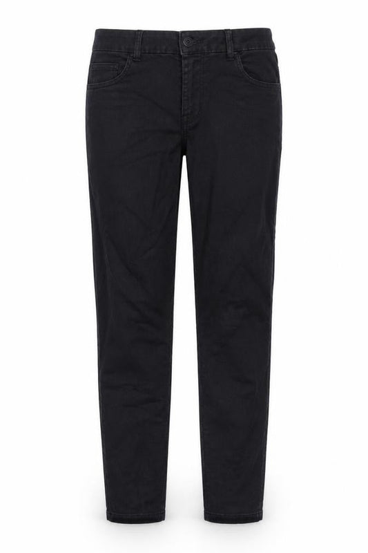 Marks & Spencer Womens Black Cotton Skinny Jeans Size 8 L26 in Regular Zip