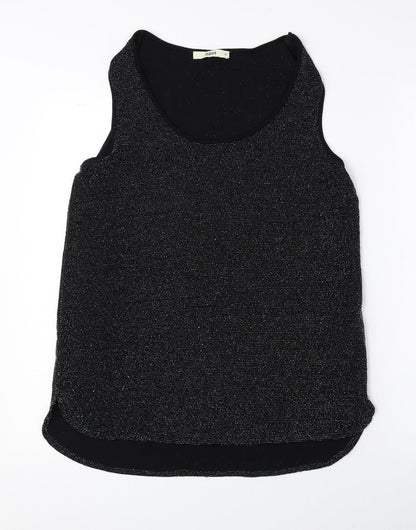 Oasis Womens Black Nylon Basic Tank Size M Scoop Neck