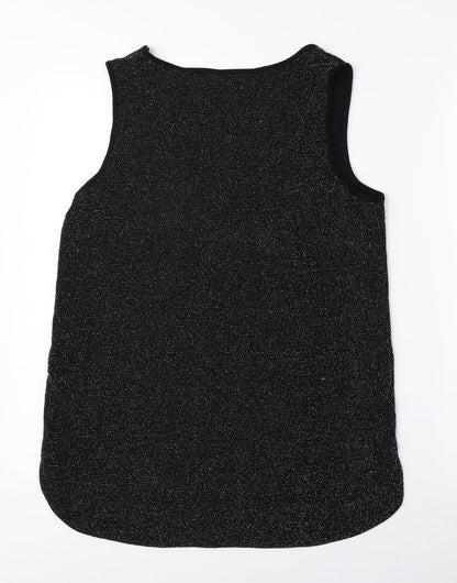 Oasis Womens Black Nylon Basic Tank Size M Scoop Neck