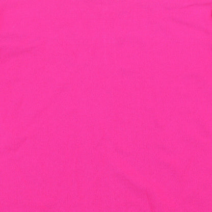 Sky Womens Pink Viscose Basic T-Shirt Size 4 Round Neck