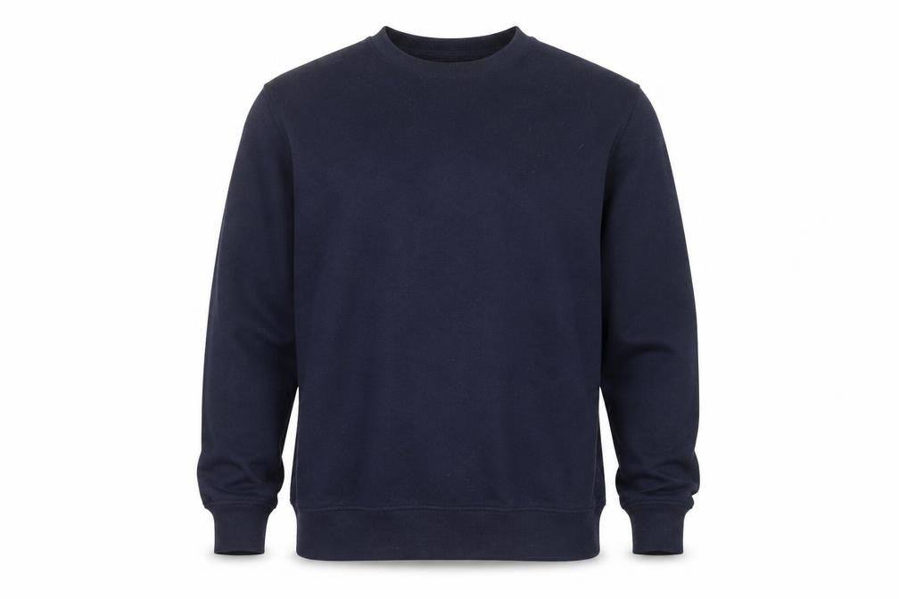Easy Mens Blue Polyester Pullover Sweatshirt Size L