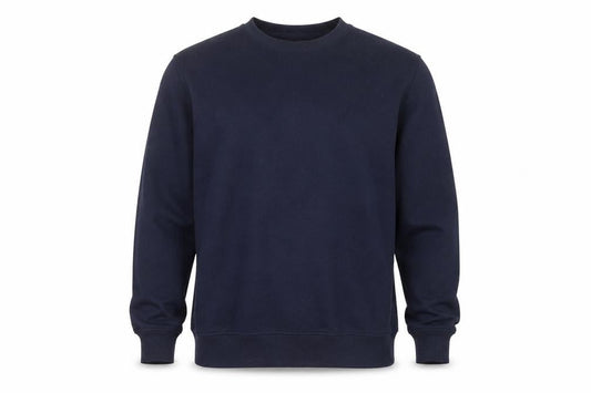 Easy Mens Blue Polyester Pullover Sweatshirt Size L