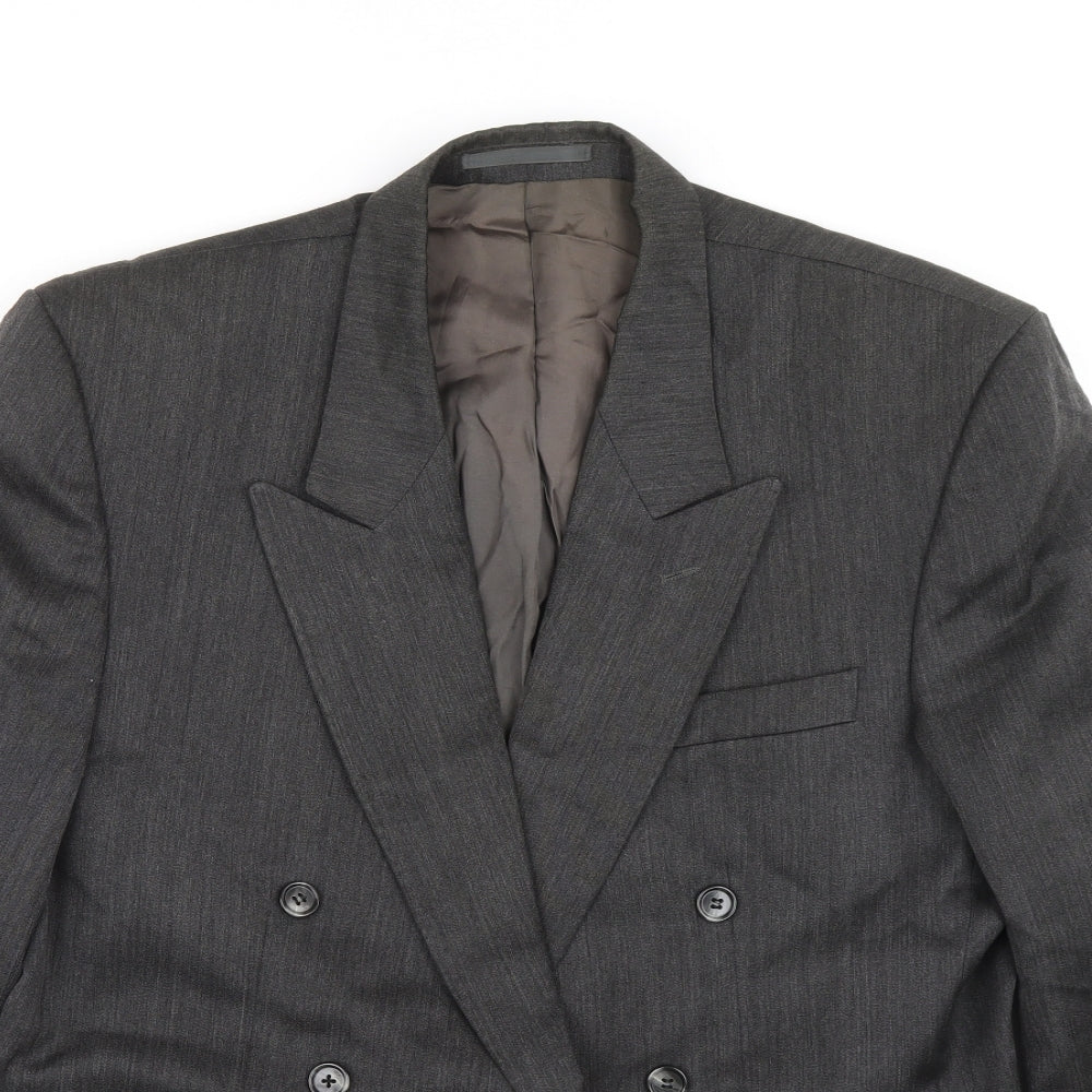 Burton Mens Grey Jacket Blazer Size 40 Button