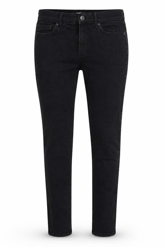 Topman Womens Black Cotton Skinny Jeans Size 30 in L30 in Regular Zip