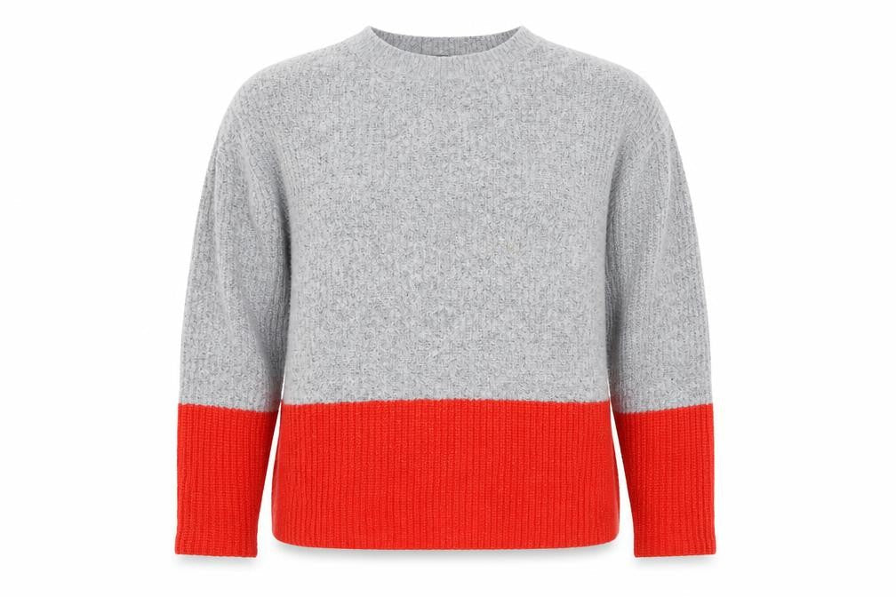 Primark Womens Grey Round Neck Acrylic Pullover Jumper Size M