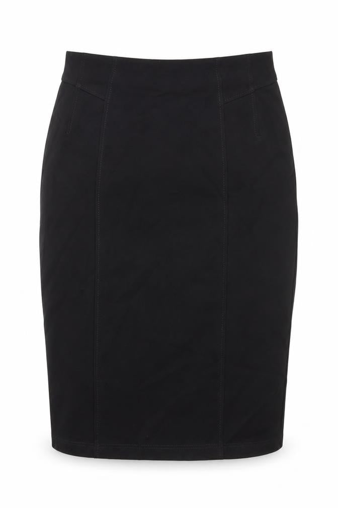 Preworn Womens Black Polyester Straight & Pencil Skirt Size 30 in