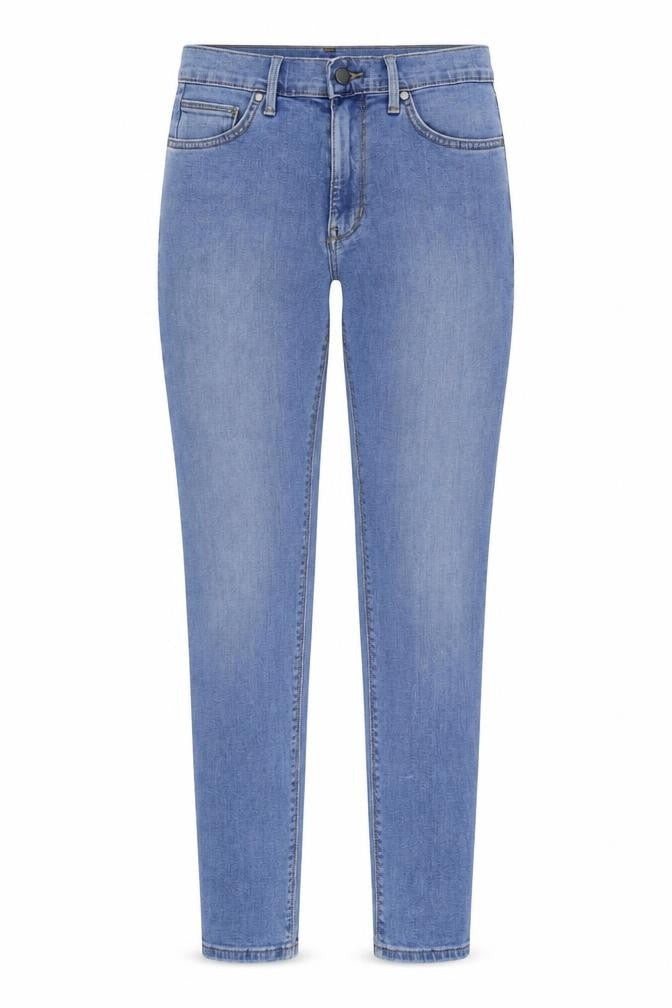 Marks & Spencer Womens Blue Cotton Skinny Jeans Size 30 in L31 in Regular Zip