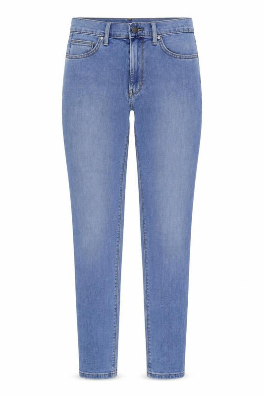 Marks & Spencer Womens Blue Cotton Skinny Jeans Size 30 in L31 in Regular Zip