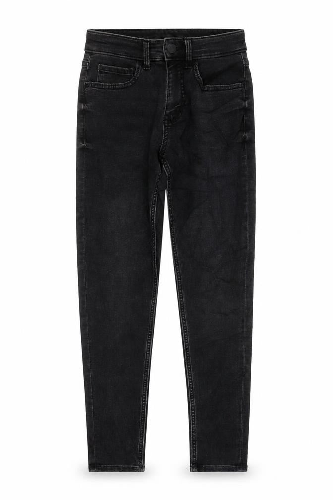 Marks & Spencer Womens Black Cotton Skinny Jeans Size 6 L25 in Regular Zip