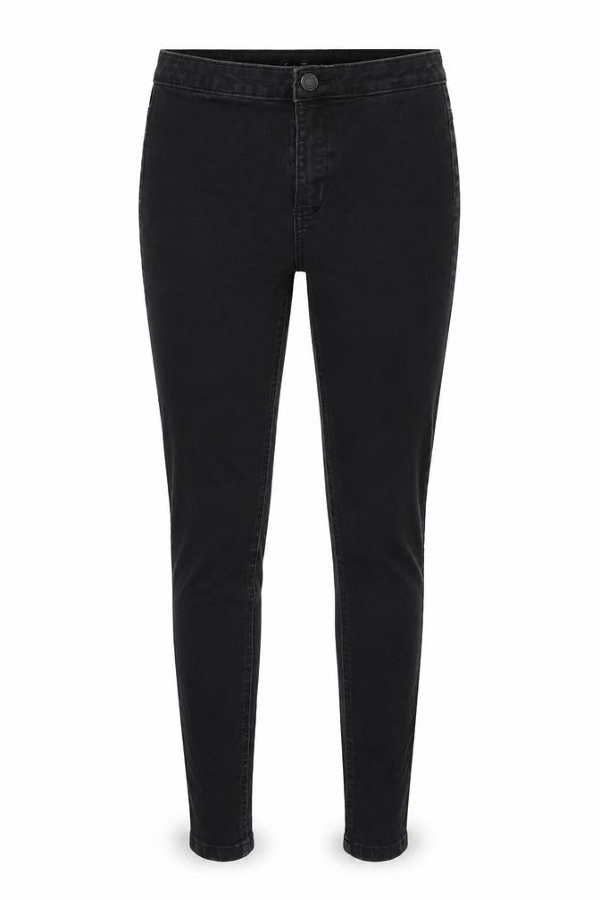 Marks & Spencer Womens Black Cotton Skinny Jeans Size 10 L27 in Regular Zip