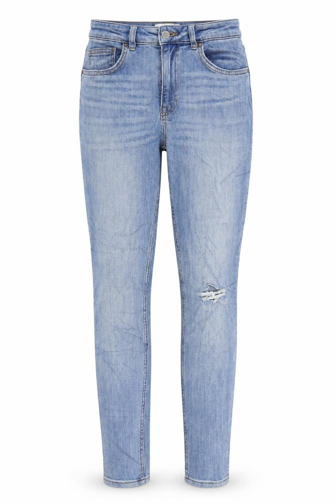 H&M Womens Blue Cotton Skinny Jeans Size 10 L29 in Regular Zip