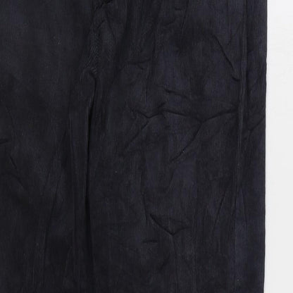 Tu Womens Grey Cotton Trousers Size 30 in L32 in Regular Zip