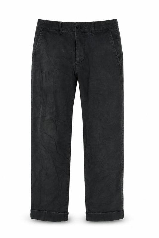 Marks & Spencer Mens Black Cotton Cropped Jeans Size 29 in L30 in Regular Zip