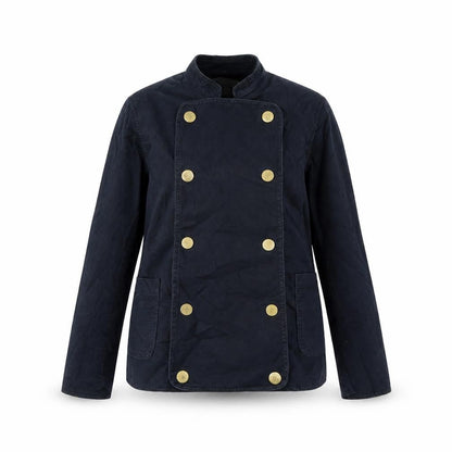 H&M Womens Blue Jacket Size 6 Button