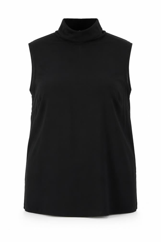 Shop Direct Womens Black Polyester Basic Blouse Size 14 Cowl Neck