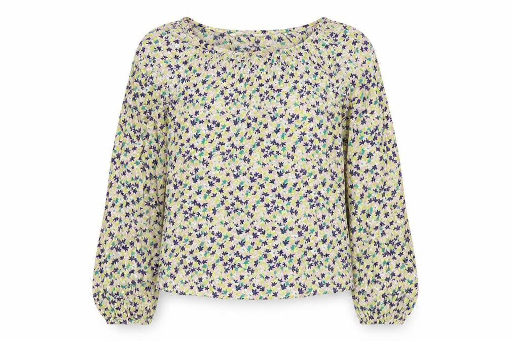 Marks & Spencer Womens Multicoloured Floral Viscose Basic Blouse Size 8 Round Neck