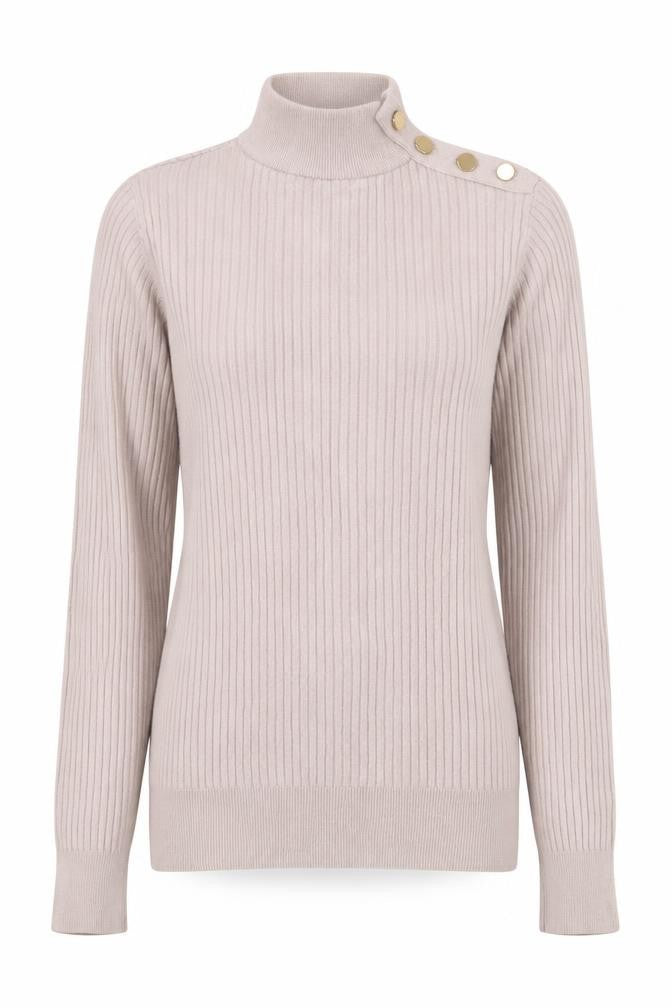 New Look Womens Pink Mock Neck Viscose Pullover Jumper Size 10