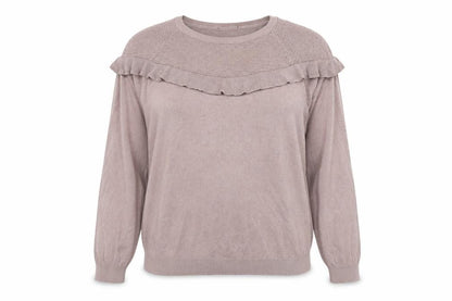 Next Womens Pink Round Neck Viscose Pullover Jumper Size 12