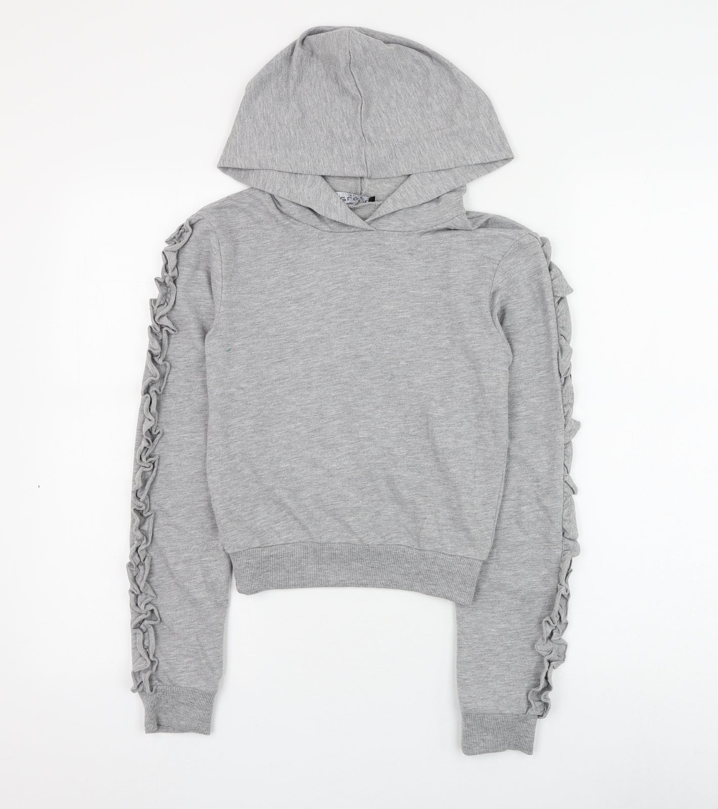 Select Girls Grey Cotton Pullover Hoodie Size XS Pullover