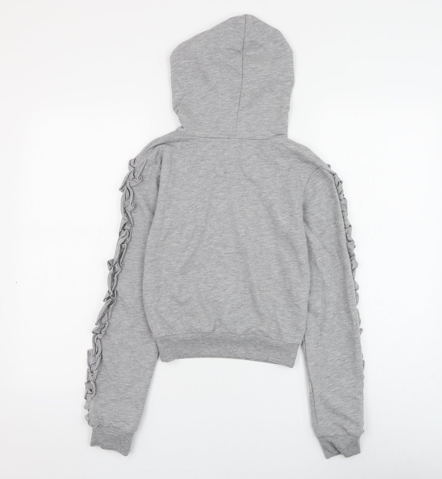 Select Girls Grey Cotton Pullover Hoodie Size XS Pullover