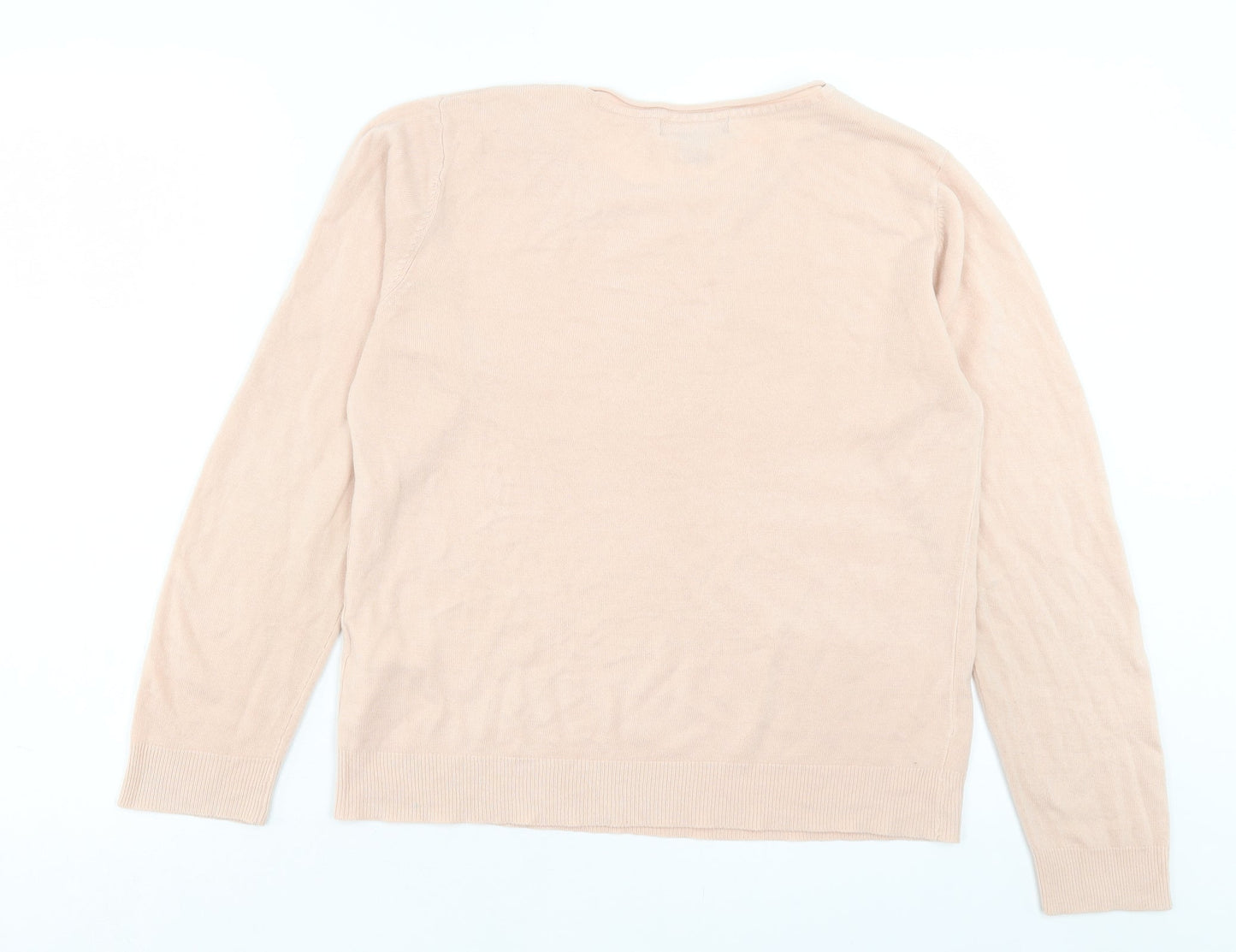 Atmosphere Womens Pink Collared Acrylic Pullover Jumper Size 14