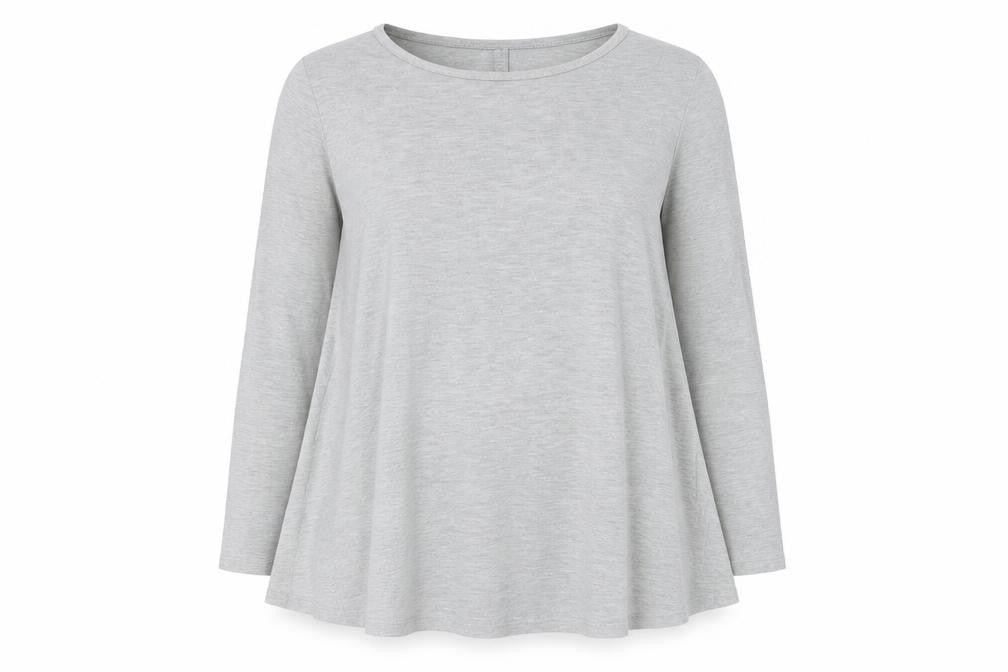 Boohoo Womens Grey Polyester Basic T-Shirt Size 10 Crew Neck
