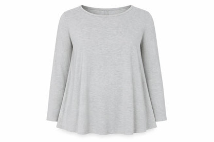 Boohoo Womens Grey Polyester Basic T-Shirt Size 10 Crew Neck
