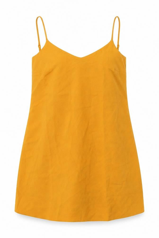 Missguided Womens Yellow Polyester A-Line Size 10 V-Neck Pullover