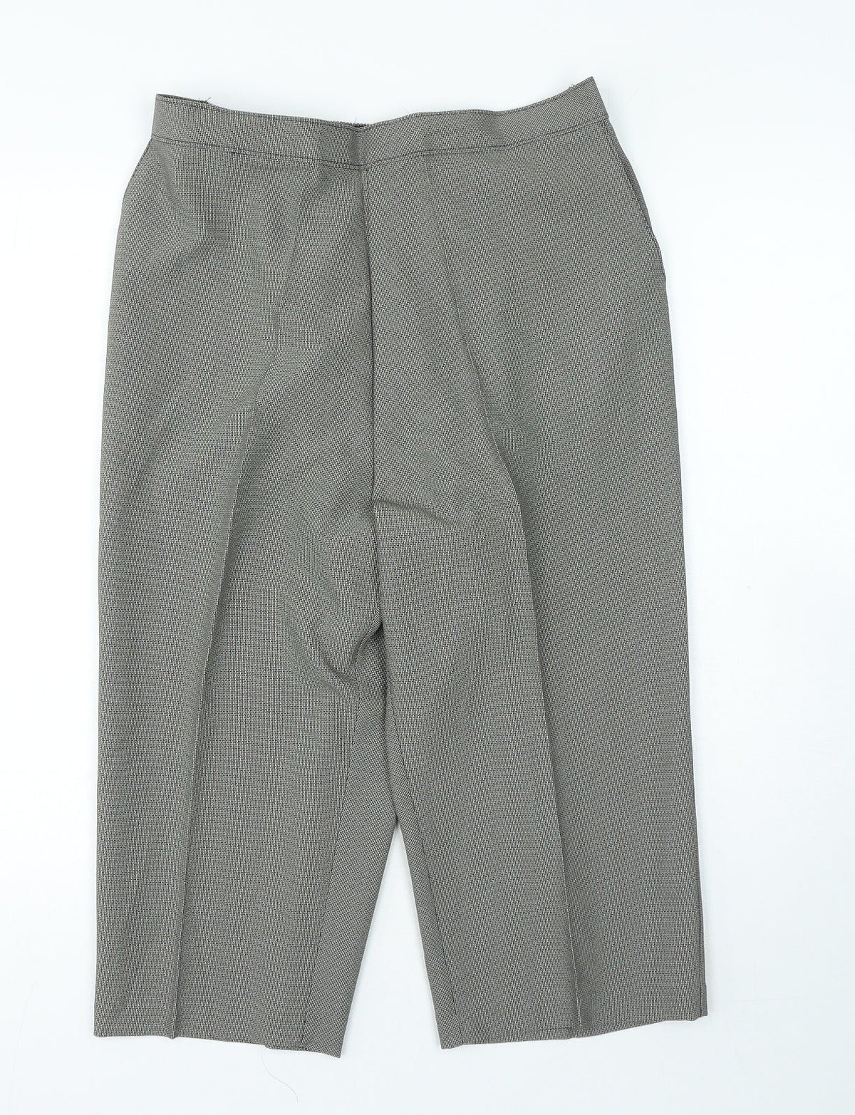 Saira Womens Black Polyester Capri Trousers Size 18 Regular
