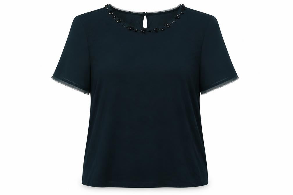 Country Casuals Womens Green Viscose Basic Blouse Size XL Round Neck