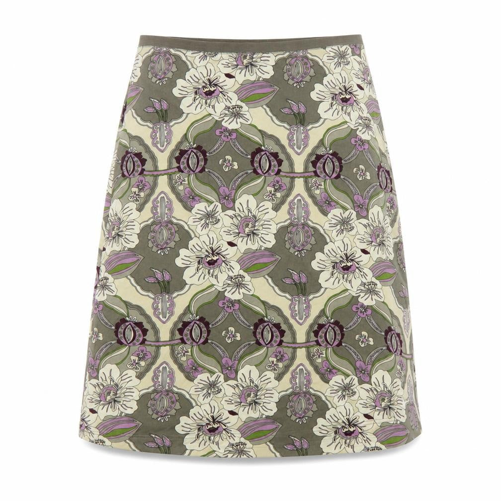 H&M Womens Multicoloured Floral Rayon A-Line Skirt Size L