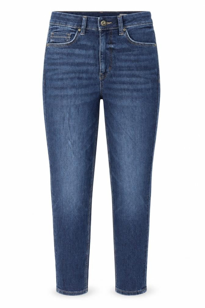 Marks & Spencer Womens Blue Cotton Skinny Jeans Size 8 L27 in Regular Button