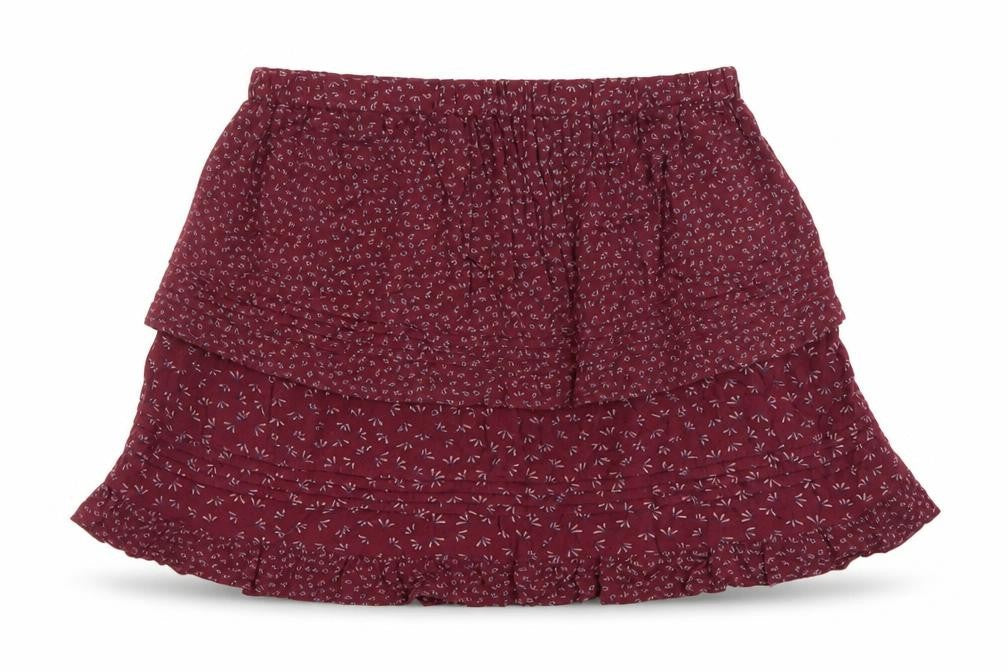 NEXT Womens Red Geometric Viscose A-Line Skirt Size 12 Drawstring